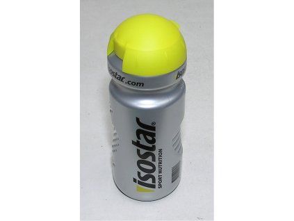 láhev ISOSTAR 0,65l stříbrno/žlutá víčko