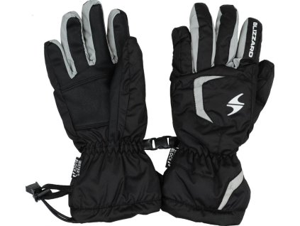 BLIZZARD Reflex junior ski gloves, black/silver
