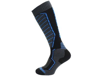 Profi ski socks, black/anthracite/blue