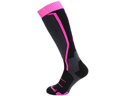 Viva Allround ski socks, black/anthracite/magenta