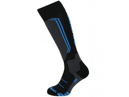 Allround ski socks junior, black/anthracite/blue