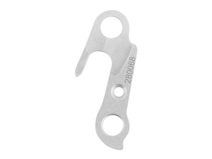 patka přehazovačky 280068 frézovaná elox stříbrná