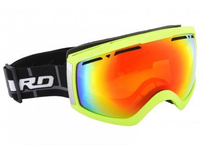 BLIZZARD Ski Gog. 918 MDAVZP, neon green matt, honey2, red revo, polarized
