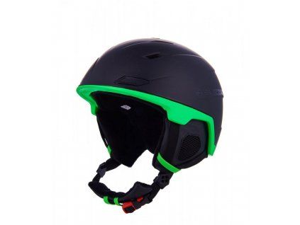 BLIZZARD Double ski helmet, black matt/neon green, big logo
