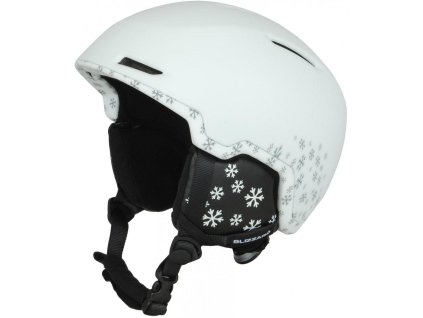 BLIZZARD Viva Viper ski helmet, white matt/silver snowflakes