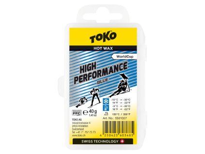 vosk TOKO High Performance 40g blue -10/-30°C