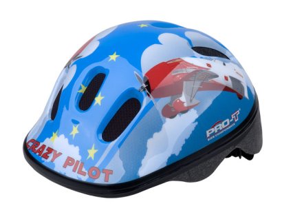 Přilba PRO-T Fafe dětská modrá,crazy piot