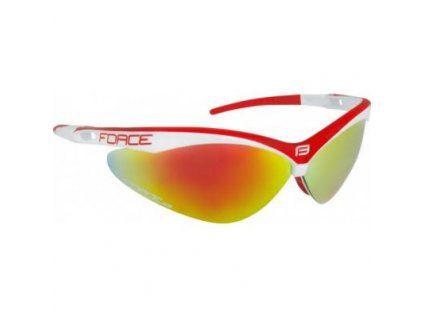 brýle Force AIR bílo-červené, červená laser skla