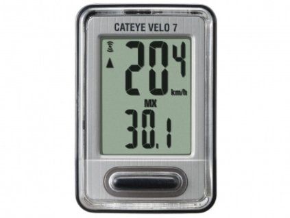 Cyklopočítač CAT Velo 7 (VL520) černá/stříbrná