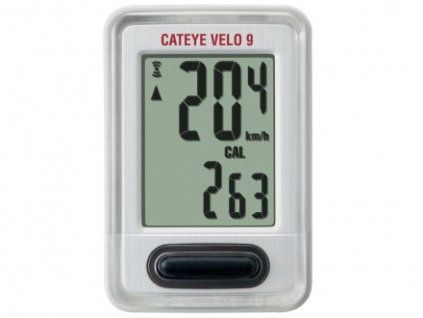 Cyklopočítač CAT Velo 9 (VL820) bílá