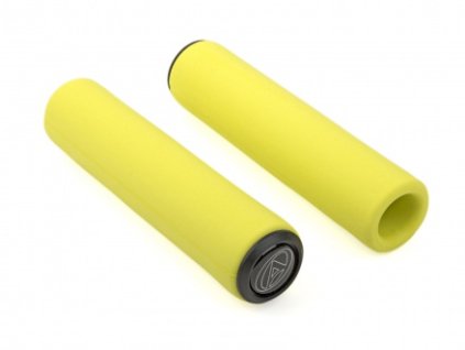 Gripy AGR SILICONE Elite l.130mm (žlutá-neonová)
