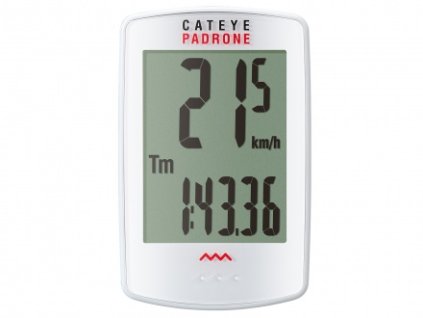 Cyklopočítač CAT Padrone (PA100W) (bílá)