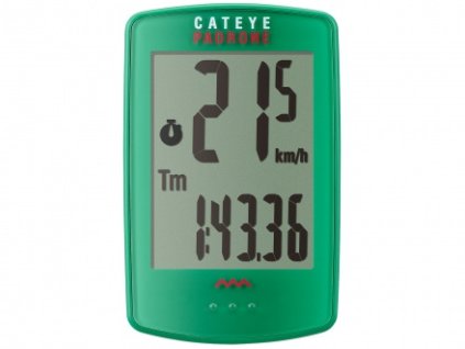 Cyklopočítač CAT Padrone (PA100W) (zelená)