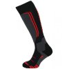 Allround wool ski socks, black/anthracite/red